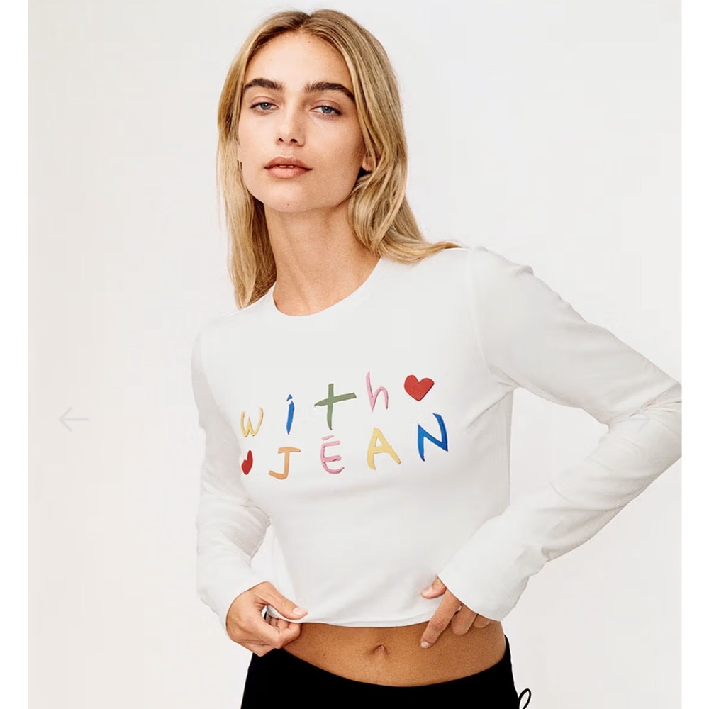 With Jéan Love Hearts Long Sleeve Tee